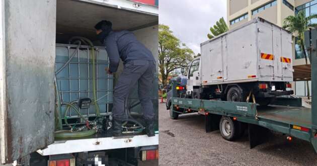 Kedah KPDN arrests 61-year-old man and seizes ice truck allegedly used for diesel smuggling purposes