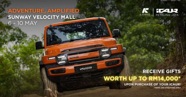 iCaur PJ’s Sunway Velocity roadshow – 10-year battery warranty, charge credits and more, worth up to RM14k!