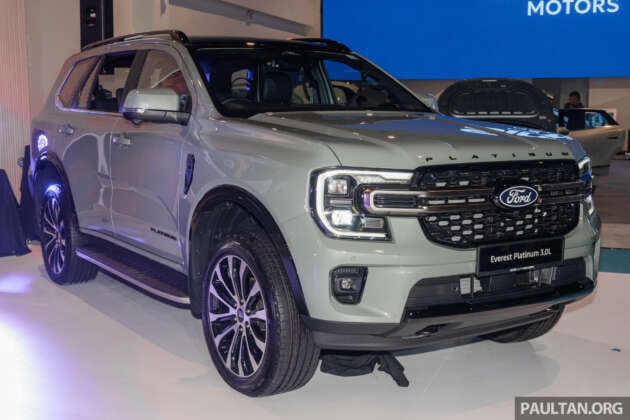 Ford Everest Platinum dilancar di Malaysia — 3.0L V6 dan 2.0L diesel, dari RM349k; Sport 2.0L dikemaskini