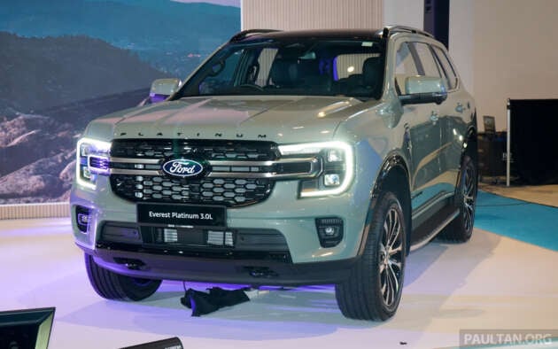 Ford Everest Platinum dilancar di Malaysia — 3.0L V6 dan 2.0L diesel, dari RM349k; Sport 2.0L dikemaskini