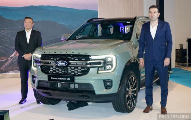 Ford Everest Platinum launched in Malaysia – 2.0L and 3.0L V6 diesels, RM349k-RM431k; Sport 2.0L updated