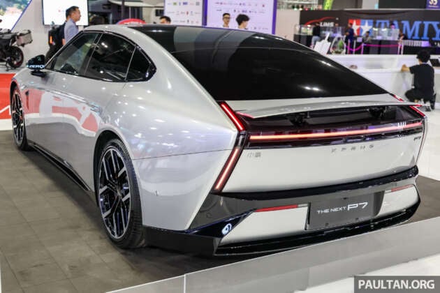 Xpeng P7 currently on display in Malaysia at KLIMS – big EV sedan with up to 594 PS, 820 km CLTC range