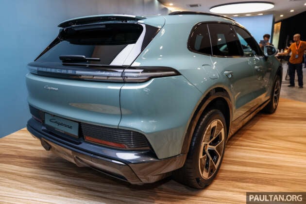 2026 Porsche Cayenne Electric previewed in Malaysia: 1,156 PS, 669 km WLTP, Active Ride, wireless charging