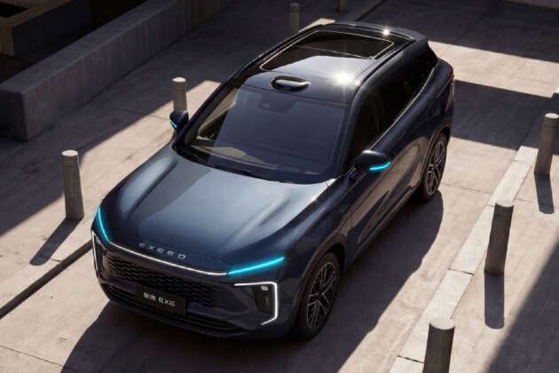 2027 Omoda C9 facelift revealed – Exeed EX6 in China gets split headlights, mechanical door handles