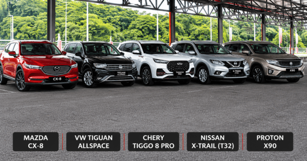 Pre-owned 3-row family SUV? Five solid picks for balik kampung: CX-8, Allspace, X90, Tiggo 8 Pro, X-Trail