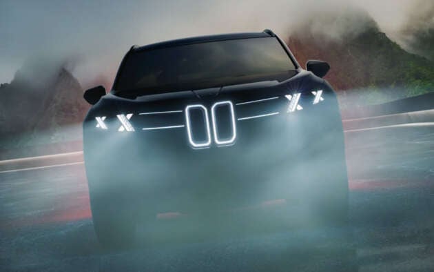 G65 BMW X5 teased again before debut later today – Neue Klasse styling with X-shaped front light signature