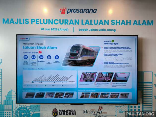 LRT3 Shah Alam Line officially launched by PM – opens to public 6am tomorrow, free rides till July 31