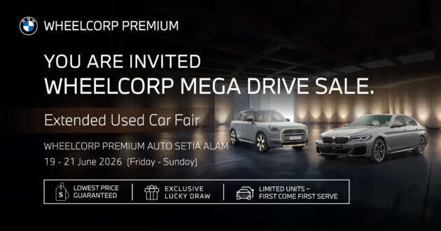 Pre-owned BMW and MINI cars under RM100k, only at Wheelcorp Premium Auto Setia Alam from June 19-21