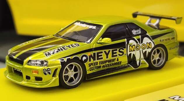 1:64 Kyosho Mooneyes R34 diecast official launch at 2026 Art of Speed Festival this August 1st at MAEPS