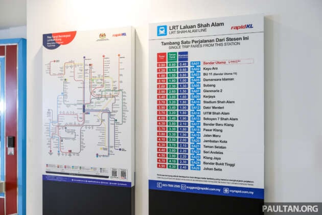 LRT3 Shah Alam Line free trial ends after extension – pay to ride from tomorrow, August 15; maximum fare RM4.30