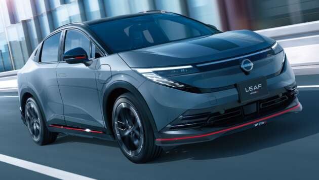 2026 Nissan Leaf Nismo in Japan – no more power/range, but with sportier looks, chassis; Nismo mode and regen