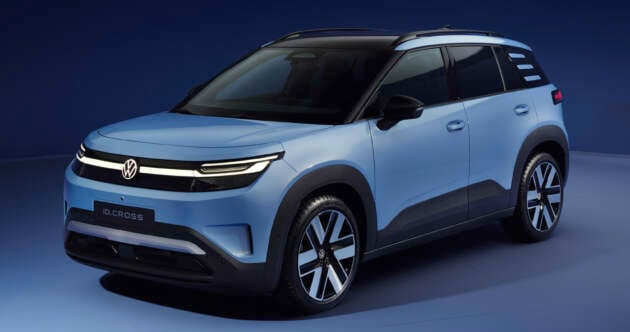 Volkswagen ID. Cross – compact crossover EV with up to 52 kWh battery, 105 kW DC; 427 km range WLTP