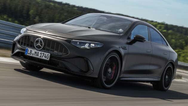 2027 Mercedes-AMG CLA45 – now an EV, 3 motors, 680 PS, 670 km WLTP, fake engine noise and gearshifts