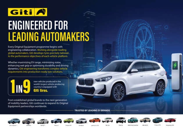 Giti Tire – now in top 10 most valuable tyre brands in the world, OE fitment on 80 plus models in Malaysia