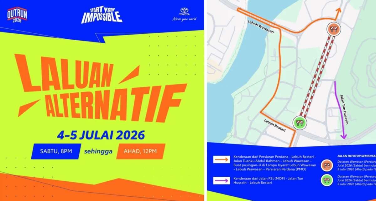 Toyota Outrun 2026 – road closures in Putrajaya from 8pm Sat to 12pm Sun, Dataran Wawasan race village Toyota Outrun 2026 – road closures in Putrajaya from 8pm Sat to 12pm Sun, Dataran Wawasan race village