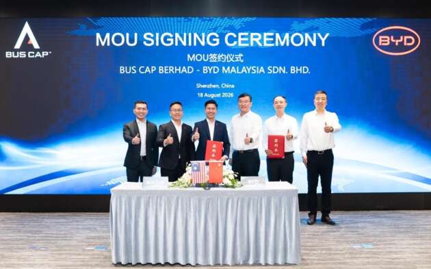 BYD Malaysia and Bus Cap ink MoU to explore local assembly and manufacturing of electric buses