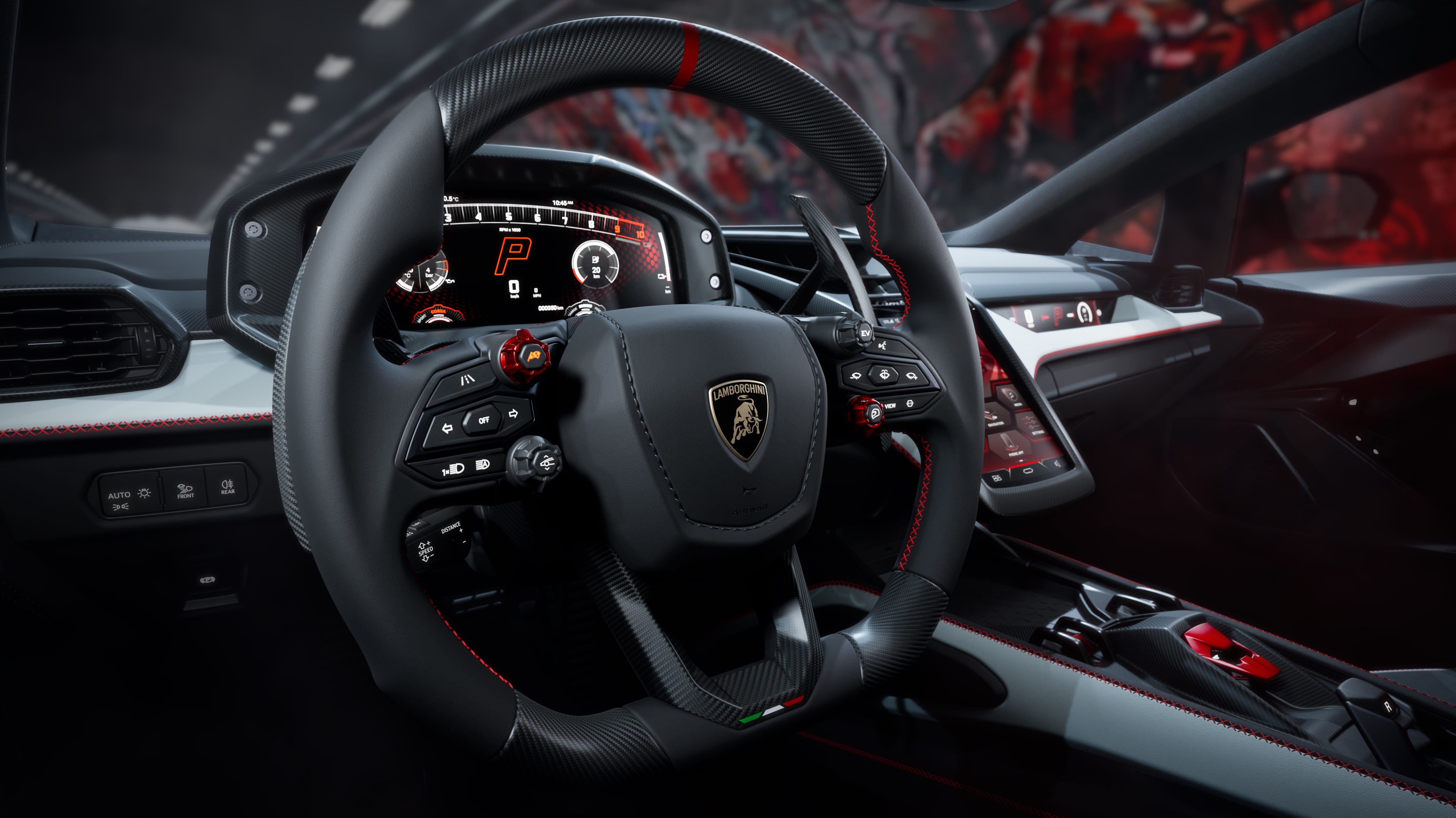 Руль и приборная панель Lamborghini Revuelto SV