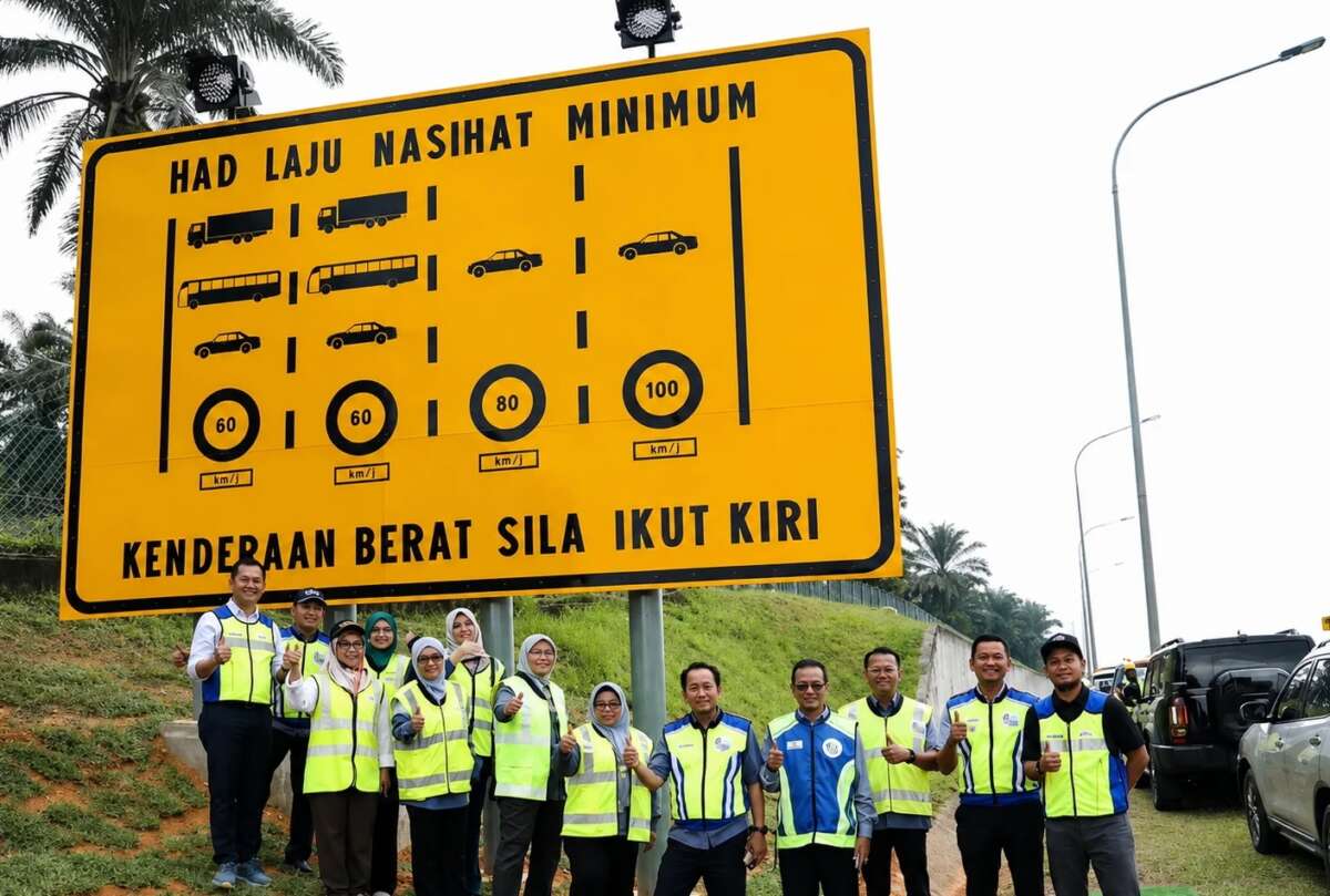 MIROS trial on minimum speed limit on highways at three locations on PLUS and SKVE to run until October 31