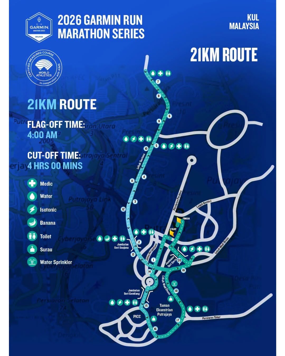 Garmin Run 21K Route - Paul Tan's Automotive News