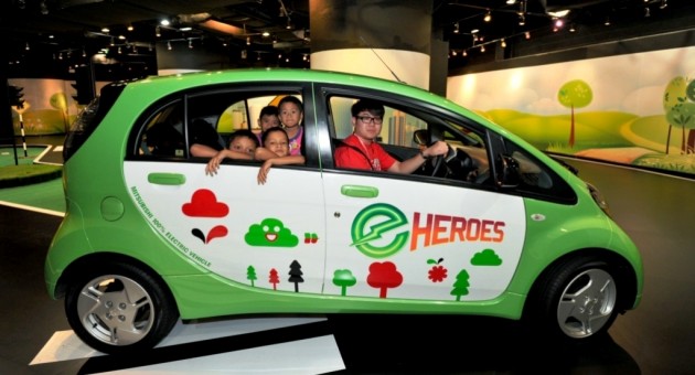 Mitsubishi instills EV and eco awareness among Malaysian kids, ride in i-MiEV star attraction
