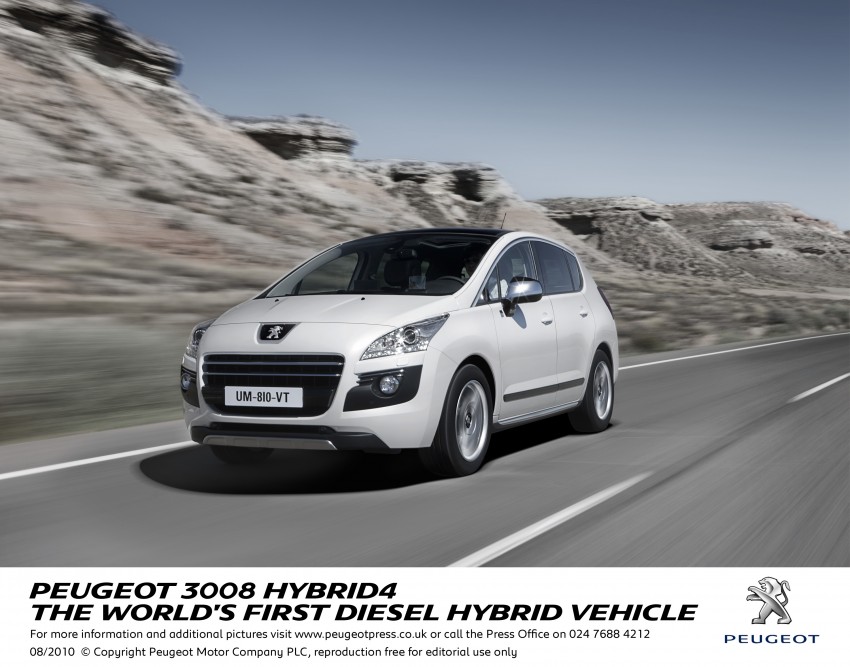 Peugeot 3008 HYbrid4 tech showcased at Frankfurt 2011 69550