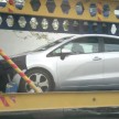SPIED: Kia Rio five-door hatchback on trailer