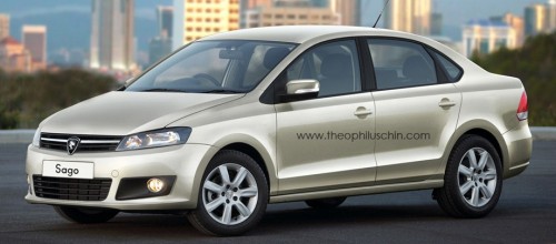 Rendering: Proton Saga meets Volkswagen Polo