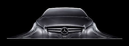 Detroit 2010: Mercedes-Benz mysterious scuplture