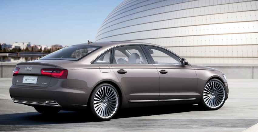 Audi A6 L e-tron concept reduces emissions, not luxury 102351