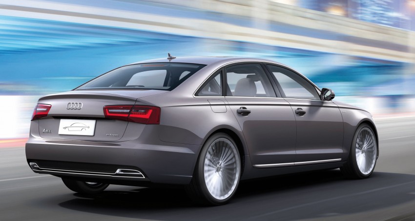 Audi A6 L e-tron concept reduces emissions, not luxury 102352