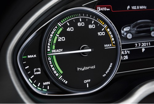 2012 Audi A8 Hybrid powered by 2.0L TFSI inline-4