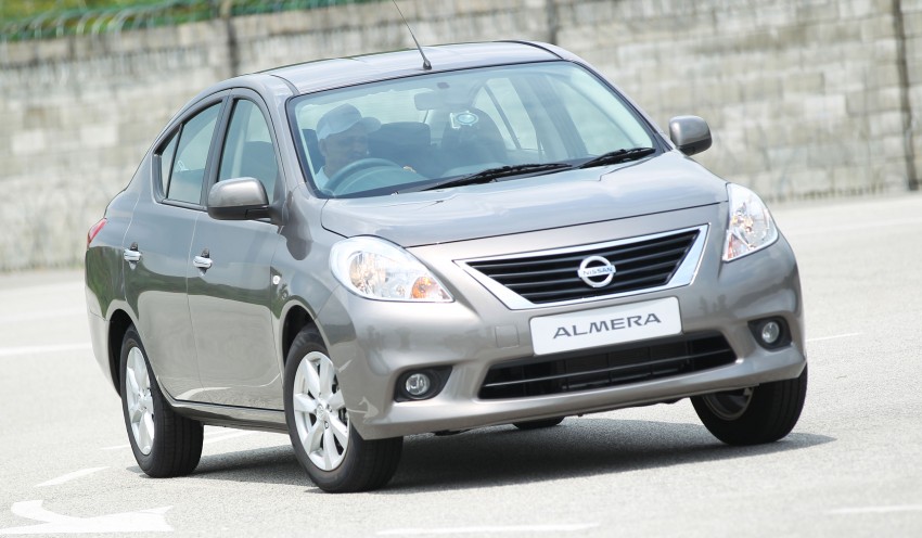 Nissan Almera previewed: a short drive on a test track 128981