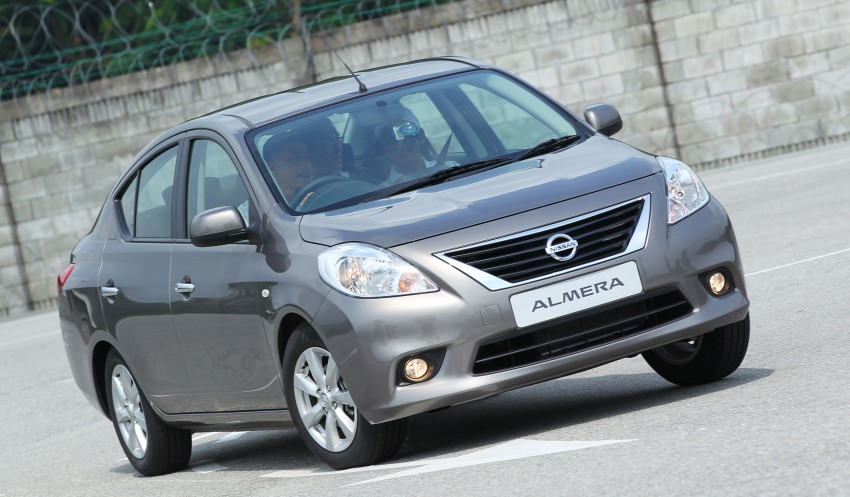 Nissan Almera previewed: a short drive on a test track 128982