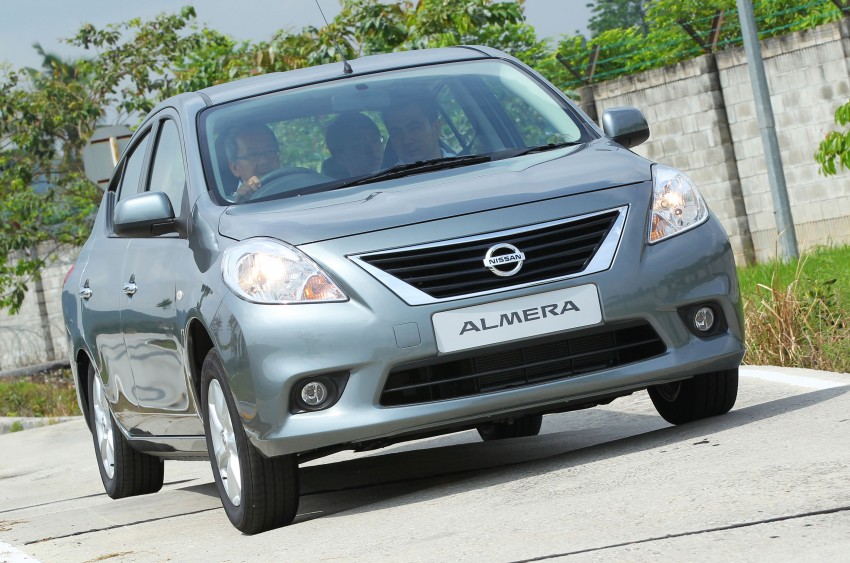 Nissan Almera previewed: a short drive on a test track 128984