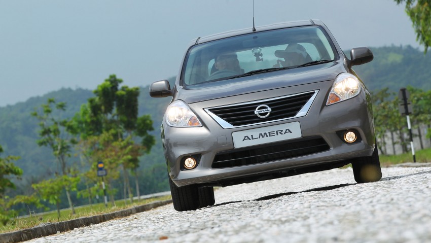 Nissan Almera previewed: a short drive on a test track 128985