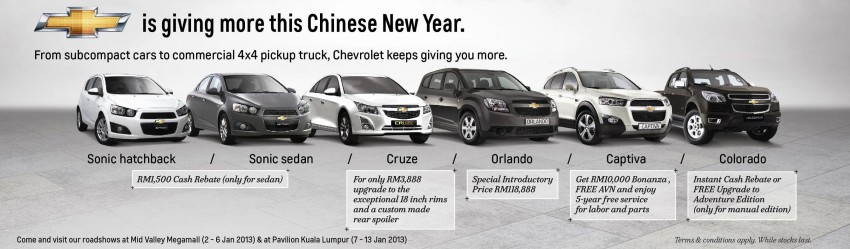 Chevrolet Malaysia offers deals for Chinese New Year 150360