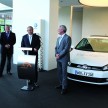 Electric Volkswagen Golf Blue-E-Motion prototype – a preview test drive in Wolfsburg, Germany