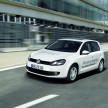 Electric Volkswagen Golf Blue-E-Motion prototype – a preview test drive in Wolfsburg, Germany