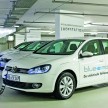 Electric Volkswagen Golf Blue-E-Motion prototype – a preview test drive in Wolfsburg, Germany