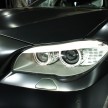 F10 BMW M5 showcased in Frozen Black matte paintjob