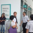 Mercedes GP F1 driver Nico Rosberg refuels lucky customers’ cars at Petronas’ 1,001st station