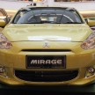 Mitsubishi Mirage on display at Mid Valley Megamall