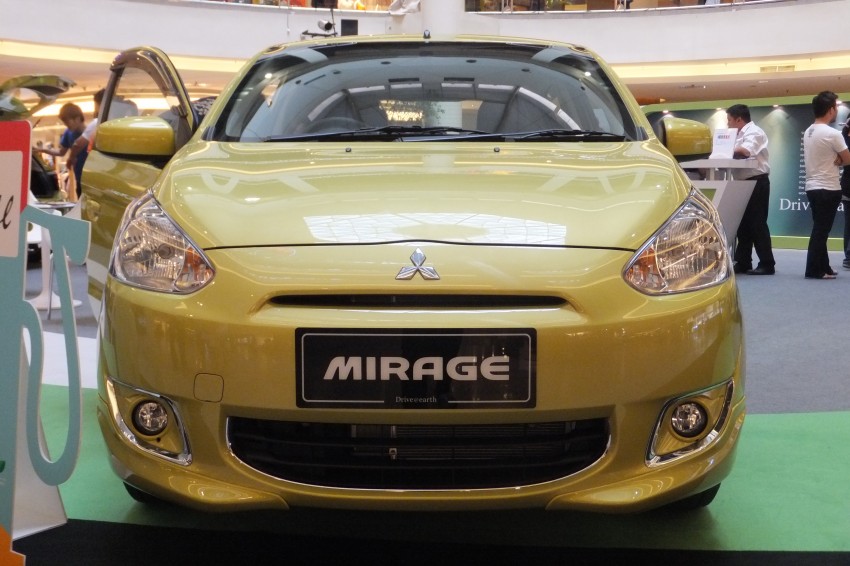 Mitsubishi Mirage on display at Mid Valley Megamall 135589