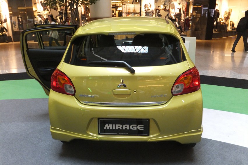 Mitsubishi Mirage on display at Mid Valley Megamall 135592