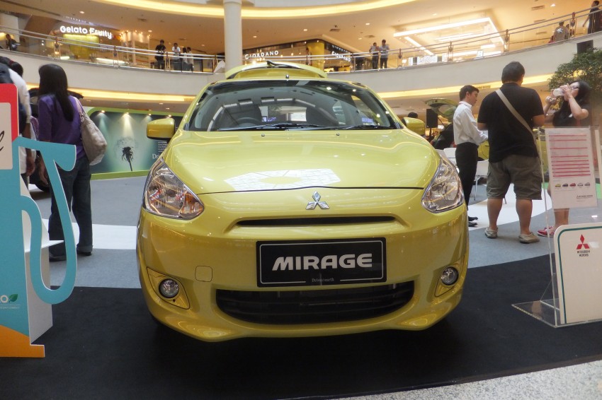Mitsubishi Mirage on display at Mid Valley Megamall 135605