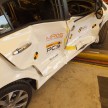 VIDEO: Honda Civic side impact crash test at 50 km/h