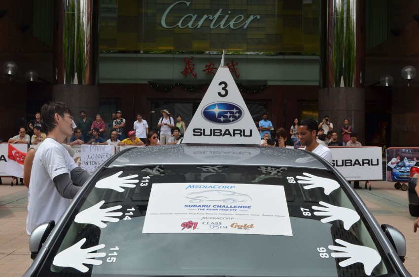 Subaru Challenge 2012: Singaporean Tholmas Gan wins a Subaru XV after 78 hours and 30 minutes! 138873