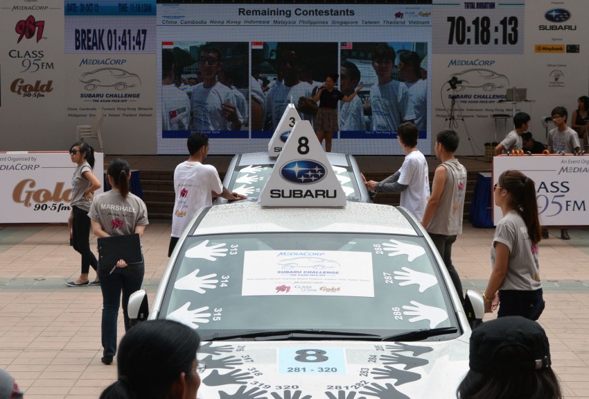 Subaru Challenge 2012: Singaporean Tholmas Gan wins a Subaru XV after 78 hours and 30 minutes! 138882