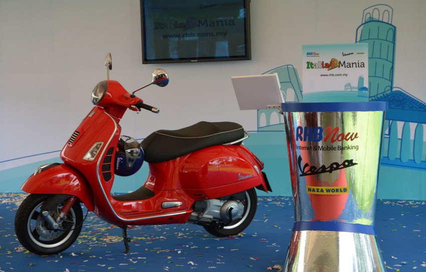 RHB Now’s Italia Mania contest could see you ride away in a Vespa or win a trip to Italy for two! 136355