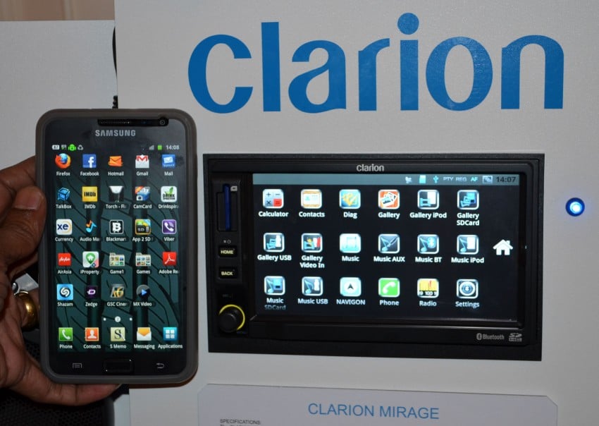 Clarion launches Mirage, the first Android-based OEM grade car stereo – retail sales to start in fourth quarter 95969